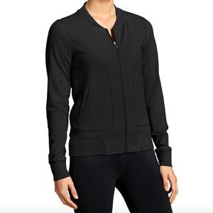 Athleta Black Lightweight "Bombtastic" Zip Jacket